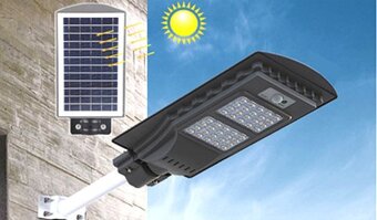 Solární světlo pouliční LED lampa 200W - 6