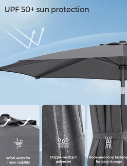 Nový slunečník 300 cm - 6