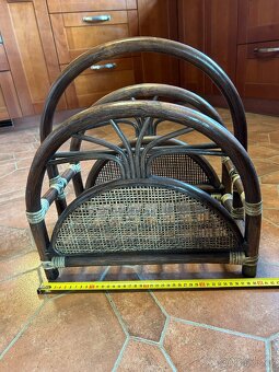 Proutěný koš, piknikový košík, stojan na noviny - 6