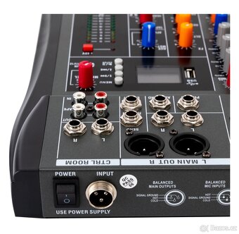 12kanálový studiový audio mixér DJ Sound Controller - 6