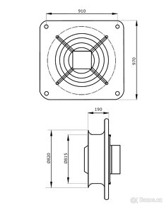 Průmyslový ventilátor Dalap RAB TURBO 800 - 6