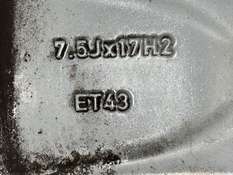 Original ALU kola Audi 17" 7,5J ET43 + zimní pneu 235/45/R1 - 6