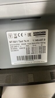 Průmyslový vysavač Kärcher NT 50/1 Tact Te - 6