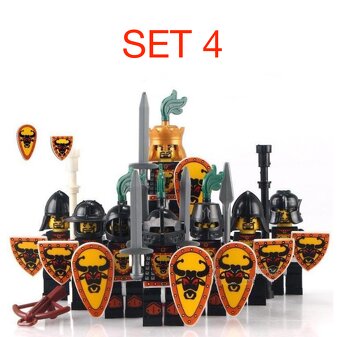 Figúrky Rytieri 1 (8ks) typ lego, nové, nehrané - 6