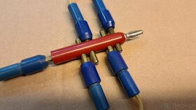 Retro rozbočovač 4 mm banánků Pomona NOVÉ (NOS) - 6