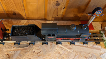 Parní mašinka + vagón + návěstidla + hodiny - 6