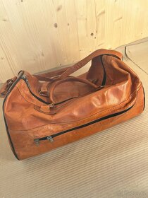 Kožená lehká taška na cestování - 6
