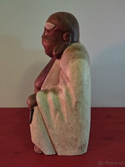 Budha dřevěný, 52 cm - 6