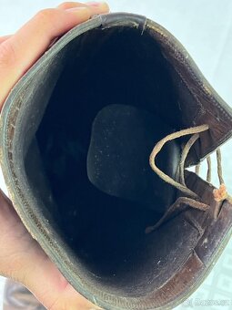 Stará Četnická bota - vysoká, kožená, číslovaná - 6