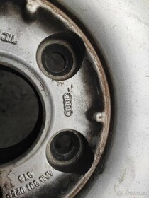 Sada kol 5x112 R16 origo AUDI, pěkné letní pneu 8-6mm - 6