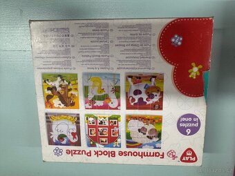 Edukační hra pro děti od 3let 5v1 a puzzle kostky - 6