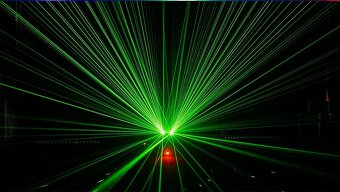 Pohyblivá hlava Wash Beam DMX SHEHDS 3v1 LED Laser Efekty - 6