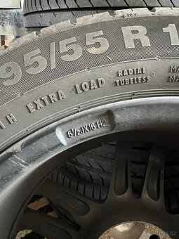 Prodám alu kola DEZENT TZ graphite s pneu - 6