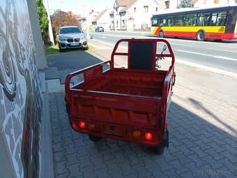 Elektrická pracovní tříkolka Cargo G1 1000W COC červená - 6