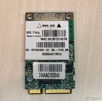 Díly z notebooku ASUS – chladič, RAM, CPU, WiFi, touchpad - 6