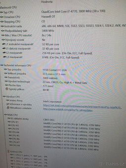 Procesor INTEL i7 4770 - 6
