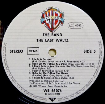 3LP The Band - Last Watz - 6