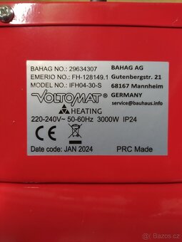 Prodám elektrické topidla 2000W - 6
