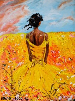 Obrazy - ručně malované ,akryl na plátně - 6