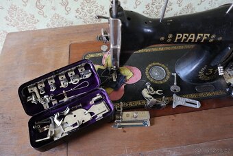 šicí stroj Pfaff starožitný funkční - 6