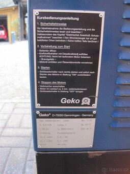 generátor, elektrocentrála, diesel, Geko - 6