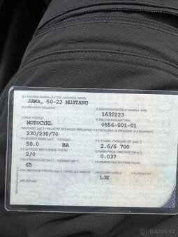 Jawa mustang 50 typ 23, původní TP - 6