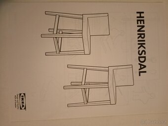 2x barové židle IKEA Henriksdal - 6