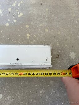 Zasklení na balkon – 3 posuvná skla + 3 matné tabule, nepošk - 6