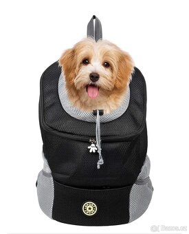 Nový batoh, přepravní taška na malé psy S - 6