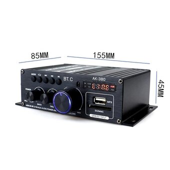 AK380 40W+40W mini audio zesilovač NOVÉ - 6