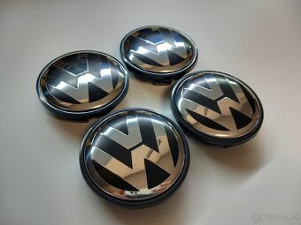 Středové krytky Vw, 65x56mm, chrom logo - 6