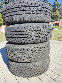4 x Zimní pneumatiky Barum - 185/60 R14 T + plechové disky - 6