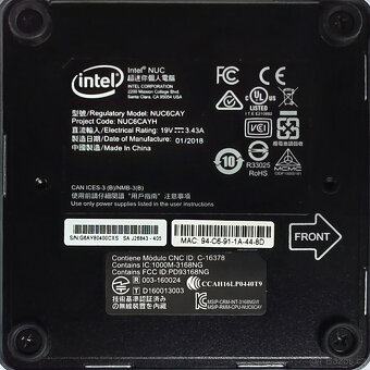 Mini PC - Intel NUC6CAYH - 6