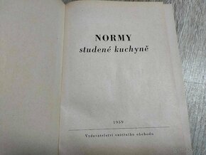 NORMY STUDENÉ KUCHYNĚ--1959--Vydavateľ: Vydavatelství vnitřn - 6