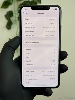 iPhone 11 Pro Max 64GB - 100% baterie - 6