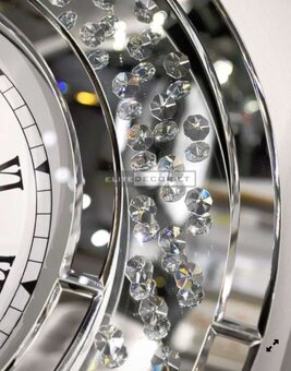 Designové nástěnné zrcadlové hodiny 1/2 ceny - 6