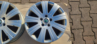 Alu kola originál Škoda Superb 5x112 6x17 ET45 3T0 601 025 J - 6