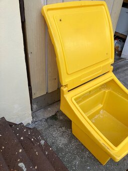Nádoba na posyp, objem 100 l, žlutá - 6