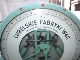 Stará velká váha Poland Lubelskie fabryki - 6