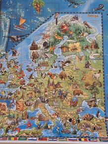 Dětská mapa světa - nástěnná mapa - 6