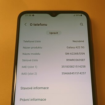 Samsung Galaxy A22 5G, 64GB - 6