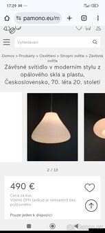 Stinidlo ,retro ,opálové sklo - 6