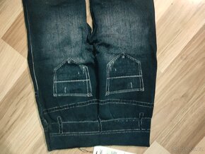 Elastické kalhoty styl otrhané jeans - 6