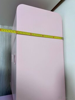 Růžová postel s komodou 80x200cm - 6