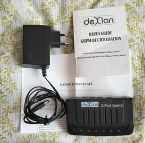 Prodám modem + switch - 6