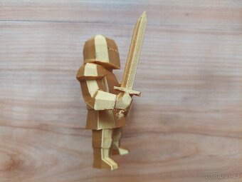 Nová figurka zlatý rytíř, zbrojnoš, středověk, rytíři SLEVA - 6