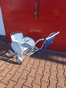 retro proutěný kočárek Liberta, kárka pro dítě - 6