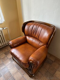 Luxusní kožené křeslo z Itálie – nové, nepoužité, PC 52 tis - 6