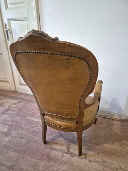 KOŽENÉ KŘESLO LUDVÍK - CHESTERFIELD - 6