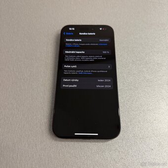 iPhone 15 Pro 256GB, 100% baterie, bez škrábance - 6